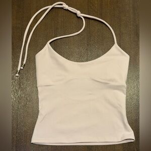 Tank Air Spill Halter in Baby Pink XXS NWOT